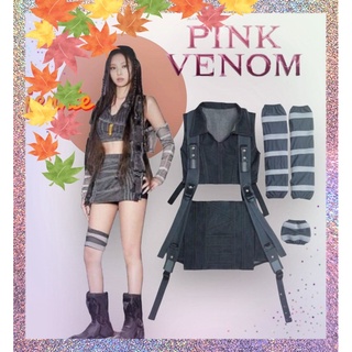 Babygaga ⚡️ ชุดเจนนี่ ชุดแบล็คพิ้งค์ เจนนี่ แบล็คพิ้งค์ ชุดเต้น ชุดโคฟ PinkVenom Blackpink Jennie Kpop รับตัดชุด เคป๊อป