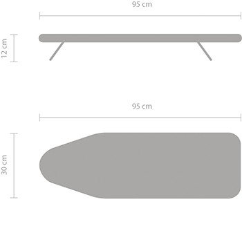 brabantia-โต๊ะรีด-รุ่น-brabantia-ironing-board-size-s-95x30-cm-metalized
