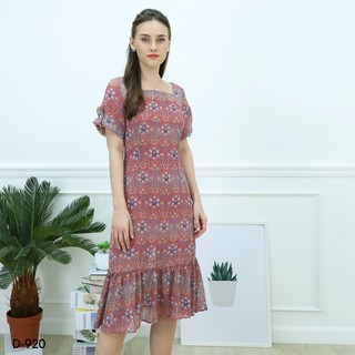 AMILA Dress AM-D920 ชิฟฟอนโพอีมี่ IGPU21-4