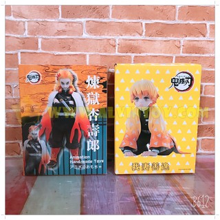 Figure Kimetsu no Yaiba มี 2 แบบ ฟิกเกอร์ ดาบพิฆาตอสูร อากาสึมะ เซ็นนิตสึ เร็นโกคุ เคียวจูโร่ โคโช ชิโนบุ มีฐานกล่อง