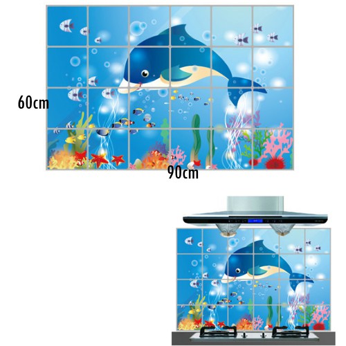 สติ๊กเกอร์อลูมิเนียม-3d-underwater-world-ay4014-กว้าง90cm-xสูง60cm