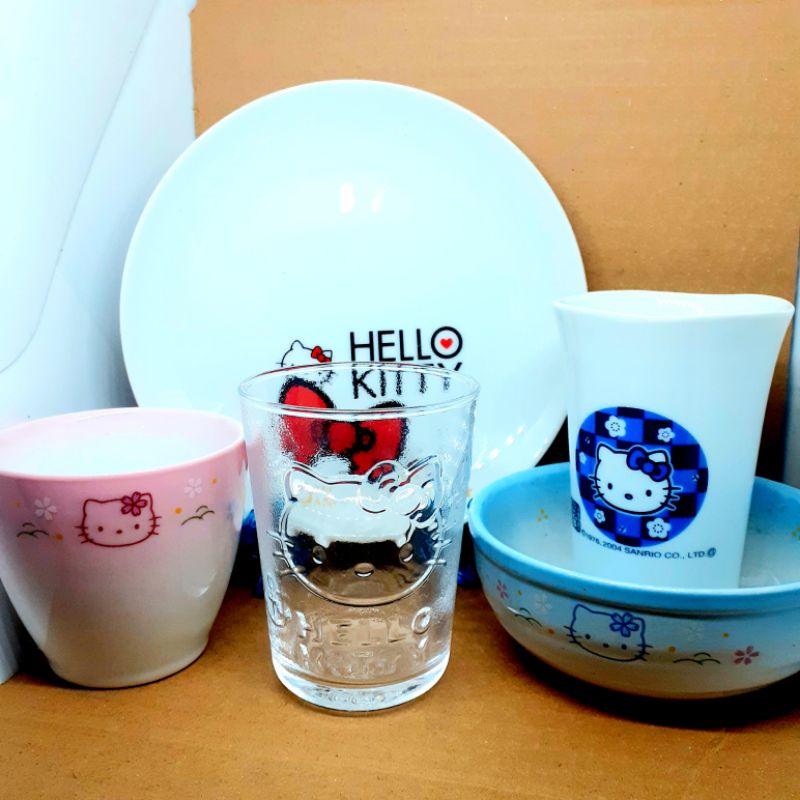 แก้วเซรามิค-แก้ว-hello-kitty-sanrio-จาก-ญี่ปุ่น-แก้วใส-จานสะสม-ของสะสม