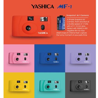 Yashica MF-1 MF1 กล้องฟิล์มอนาล็อก ใช้ซ้ําได้ 35 มม. (รวมม้วนฟิล์ม)