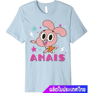 เสื้อยืดยอดนิยม CN The Amazing World Of Gumball Anais Portrait Premium T-Shirt The Amazing World of Gumball Short sleeve