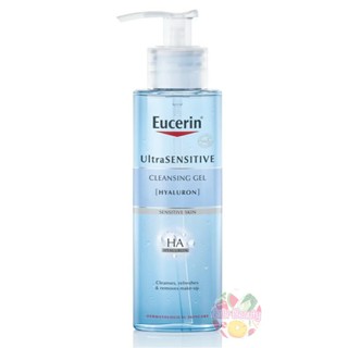 สินค้า Eucerin Cleansing Gel UltraSENSITIVE [Hyaluron] Cleansing Gel 200 ml Exp.2025 ยูเซอริน คลีนซิ่งเจล