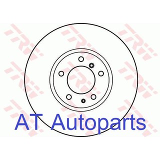 จานเบรคหน้า BMW E38 1987-2001 DF2602S ราคาต่อใบ