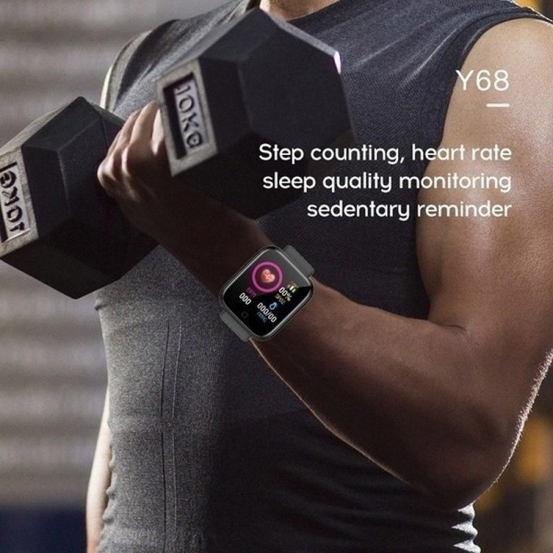 ภาพสินค้าY68 นาฬิกาข้อมือสมาร์ทวอทช์ อิเล็กทรอนิกส์ สําหรับผู้ชาย Huawei Relogio SB001 จากร้าน local.th บน Shopee ภาพที่ 5