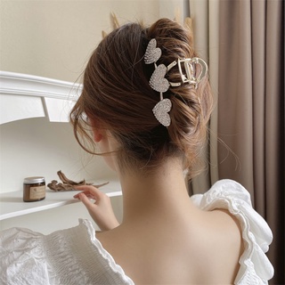 IFYOU กิ๊บติดผม รูปหัวใจ ประดับเพชรเทียม สีทอง สไตล์เกาหลี วินเทจ เครื่องประดับ สําหรับผู้หญิง ให้เป็นของขวัญ