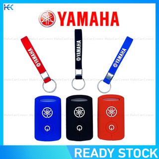 สินค้า 【พร้อมส่งเคสกุญแจซิลิโคนสําหรับ Yamaha Nvx Xmax Nvx155 Aerox155 Qbix125 Xmax300 พวงกุญแจ