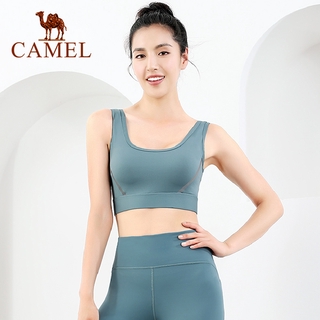 Camel ชุดชั้นในโยคะ เสื้อกล้ามวิ่ง ความเข้มสูง สปอร์ตบรา รองรับการออกกําลังกาย สําหรับผู้หญิง