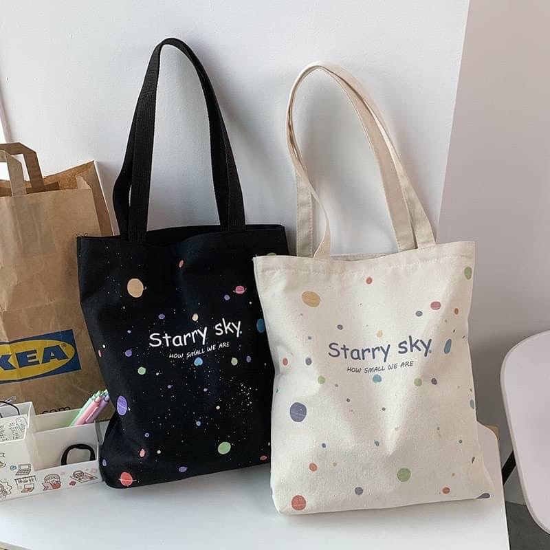 กระเป๋าผ้า-starry-sky