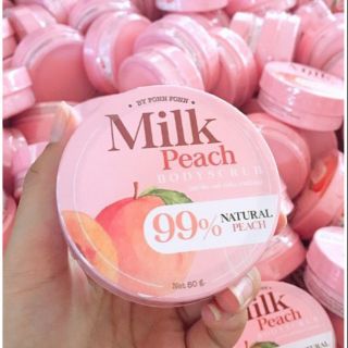 Milk Peach Bodyscrub  สครับพีช  ขนาด 50 กรัม