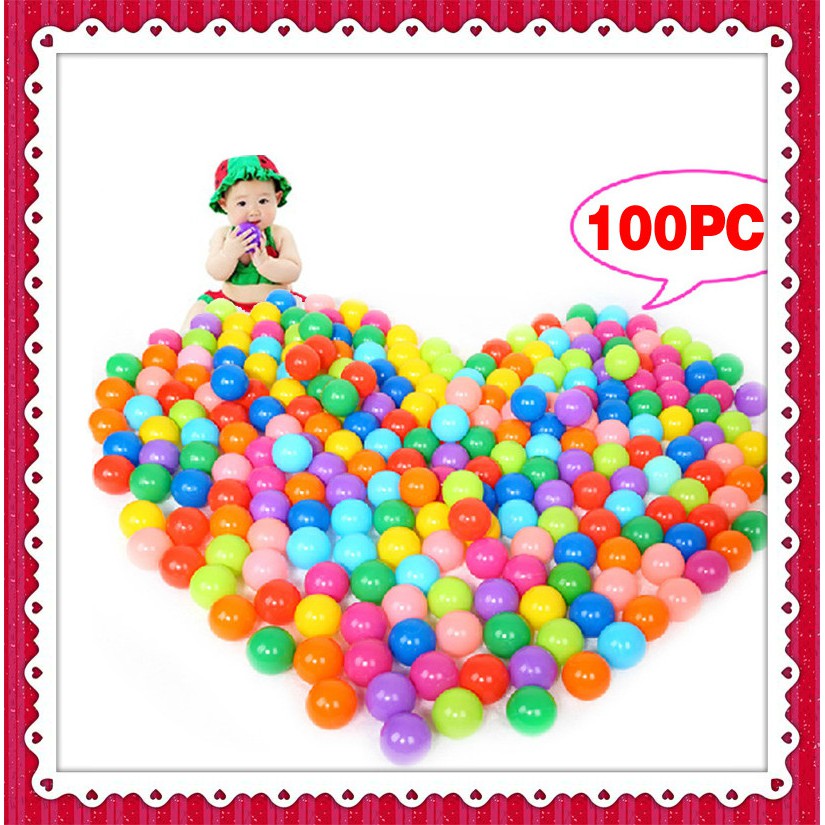 cod-โค้ด-babe30-ลด-30-ลูกบอลพลาสติกหลากสี-100-ชิ้นสำหรับเด็ก