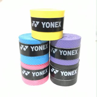 ราคาและรีวิว-พร่อมส่ง- หนังแท้ Yonex ถูกที่สุด!! กริปพันด้ามไม้แบดมินตัน แบบเรียบ Y