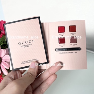 แท้💯 ลิปสติก Gucci rouge beaute brillant 0.3g สี25 เนื้อสัมผัส4แบบ