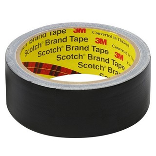 Adhesive tape UTILITY DUCT TAPE 3M 36MMX8Y BLACK Stationary equipment Home use เทปกาว อุปกรณ์ เทปผ้ามันเงา 3M 36 MMX8Y ส