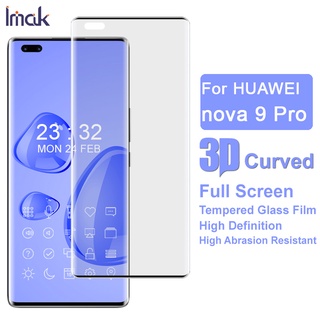 Imak Huawei Nova 9 Pro Tempered Glass Huawei Nova9 3D Curved Full Cover Screen Protector Film