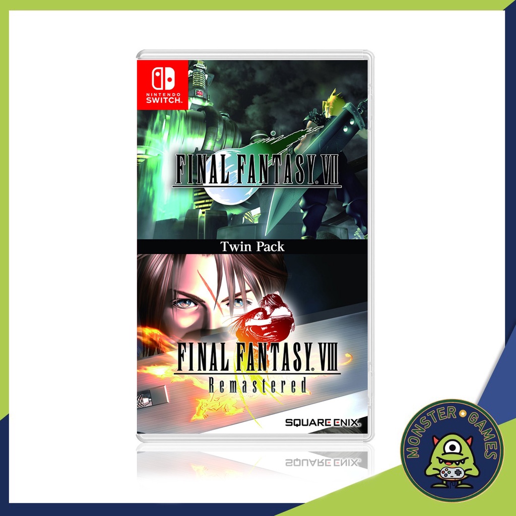 ราคาและรีวิวFinal Fantasy VII & Final Fantasy VIII Remastered Twin Pack Nintendo Switch Game แผ่นแท้มือ1   (Final Fantasy 7+8)
