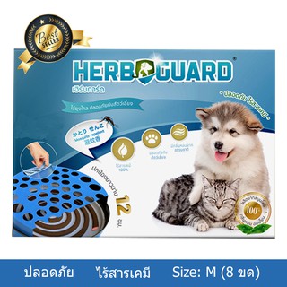 สินค้า Herbguard Mosquito Repellent ยากันยุงสุนัข แมว สัตว์เลี้ยง เฮิร์บการ์ด ปลอดภัยไร้สารเคมี กลิ่นตะไคร้หอมขนาด M-8 ขด