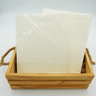 ราคาA4 / B5 / A5 / A6 กระดาษเนื้อใน กระดาษโน๊ต เส้นบรรทัด เส้นตาราง(ลายกริด)