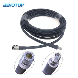 LMR400 Cable N Female to RP-SMA Male 50 Ohm Low Loss 50-7 Pigtail RF Coaxial Extension Jumper for 4G LTE Cellular Signal