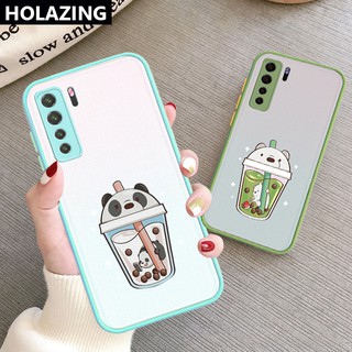 Camera Lens Protective Phone Case Huawei Nova 7i 7 SE Nova6 5G 4G Nova 5T 3i 4E เคสโทรศัพท์ เคสซิลิโคน Mlik Cup We Bare Bears Matte Scrub PC Hard Cover Anti-Scrach Shockproof