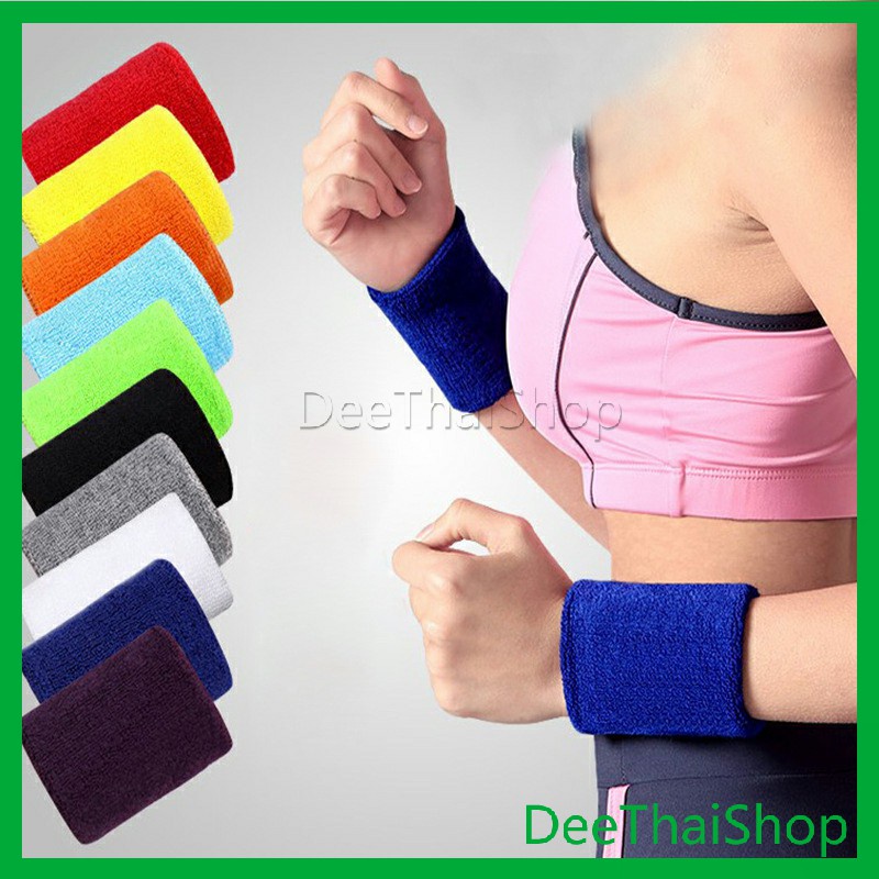 deethai-ปลอกรัดข้อมือซับเหงื่อ-ปกป้องข้อมือของคุณ-ทำให้คุณออกกำลังกายที่ดีขึ้น-รัดข้อมือ-sport-wristband