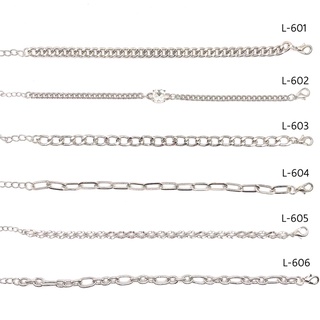 [L601-606] สร้อยข้อมือ สายโซ่ กำไลข้อมือ ราคาต่อ1เส้น มีหลายแบบ สินค้าพร้อมส่ง