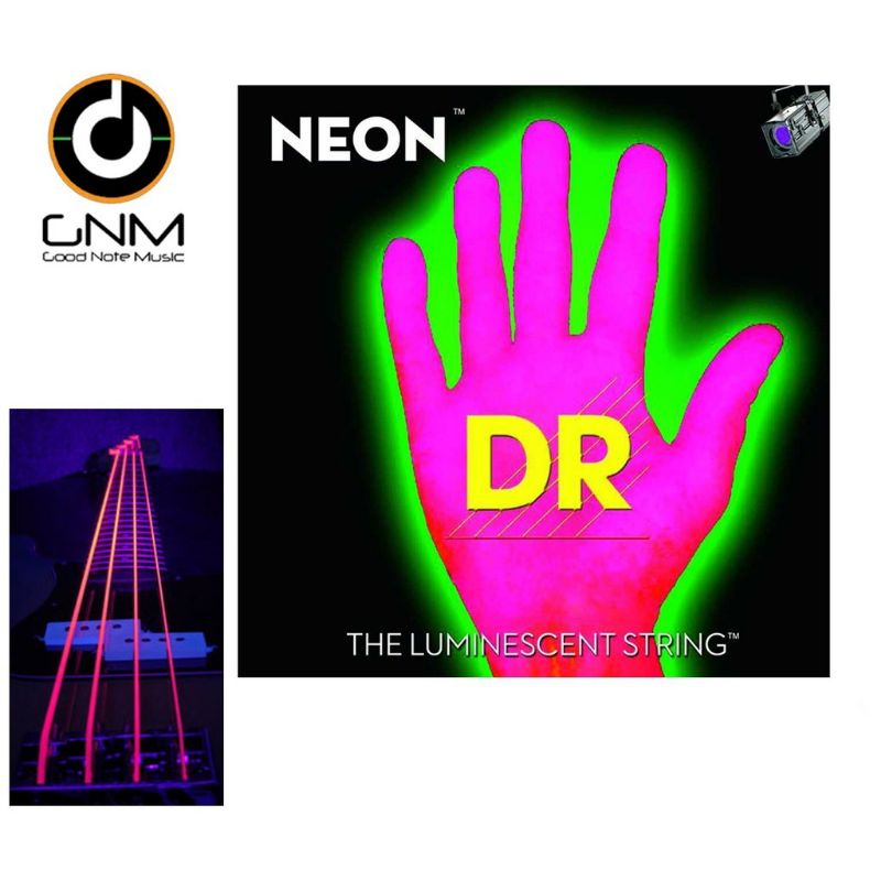 dr-neon-hi-def-bass-strings-สายกีต้าร์เบส-4-สาย-เรืองแสง-สีชมพู-รุ่น-npb-45