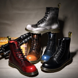 สินค้า DR.MARTENS รองเท้าบูทมาร์ติน หนังวัวแท้ ข้อสูง สไตล์คลาสสิก เหมาะกับใส่กลางแจ้ง แฟชั่นอังกฤษ สําหรับผู้ชาย และผู้หญิง ไซซ์ 35-47