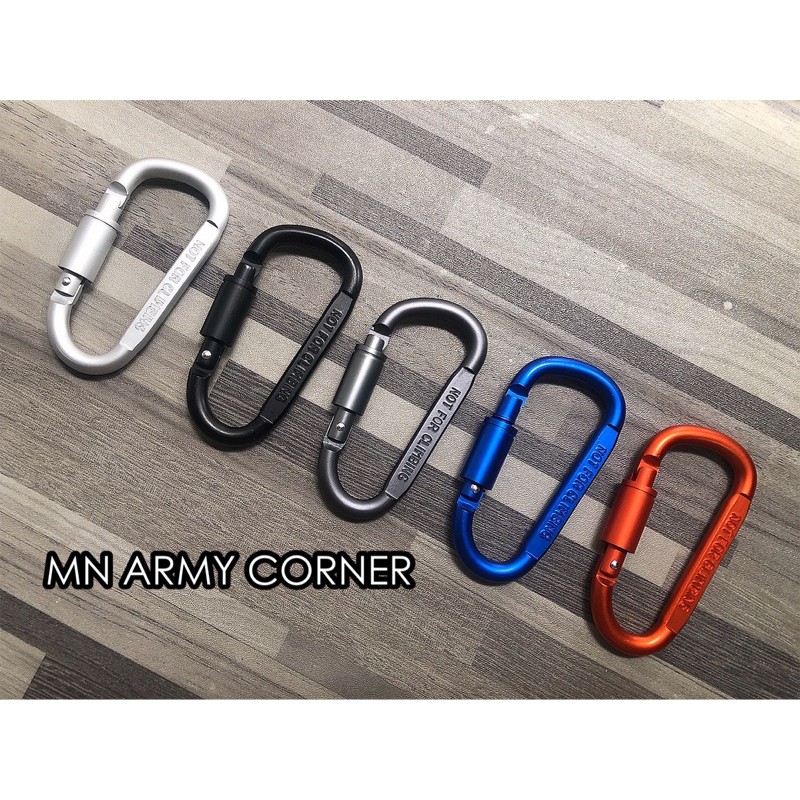 ภาพหน้าปกสินค้าตะขอล็อคอลูมิเนียม (Carabiner) สำหรับตกแต่งกระเป๋า/พวง