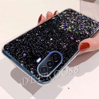 เคสโทรศัพท์มือถือ Huawei Nova Y70 / 9 SE / 9 / 8i / 8 / P50 / P50 Pro Phone Cell Case TPU Silicone Glitter Gel Transparent Clear Slim Soft Smartphone Casing Pink Black Back Cover Nova9 9SE NovaY70