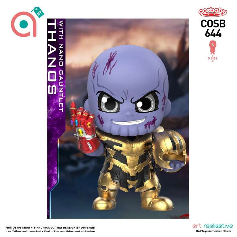 cosbaby-thanos-with-nano-gauntlet-bobble-head-โมเดล-ฟิกเกอร์-ตุ๊กตา-from-hot-toys