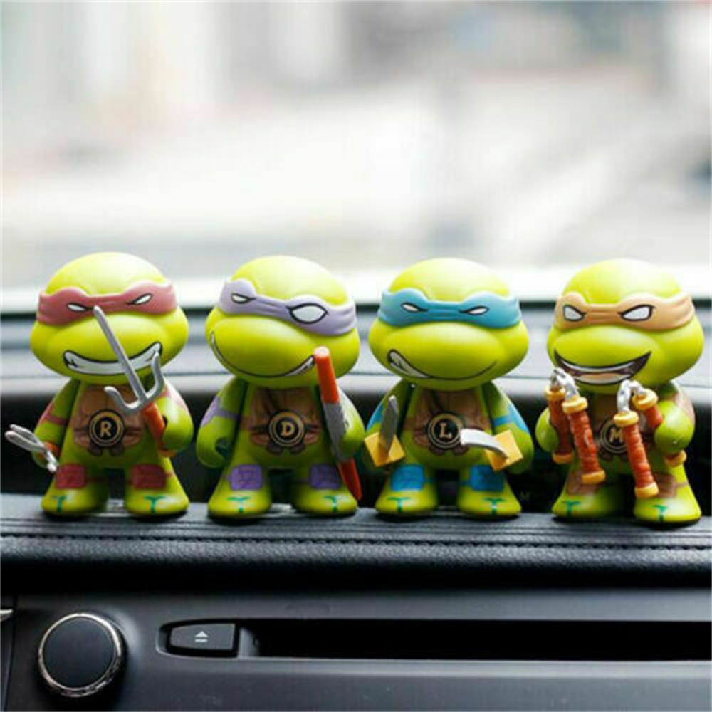 โมเดลฟิกเกอร์-pvc-รูปการ์ตูนอนิเมะนินจาเต่า-เต่านินจา-raphael-donatello-4-ชิ้น