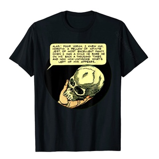 [100% Cotton] เสื้อยืด พิมพ์ลาย Shakespeare -Poor Yorick Shakespeare Hamlet Family สไตล์เรโทร คลาสสิก สําหรับผู้ชาย PAgi