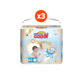 โปรโมชั่น : ขายยกลัง GOO.N Mommy Kiss กูนน์ มัมมี่คิส ผ้าอ้อมเด็กแบบกางเกง ไซส์ S-XXL จำนวน 3 แพ็ค