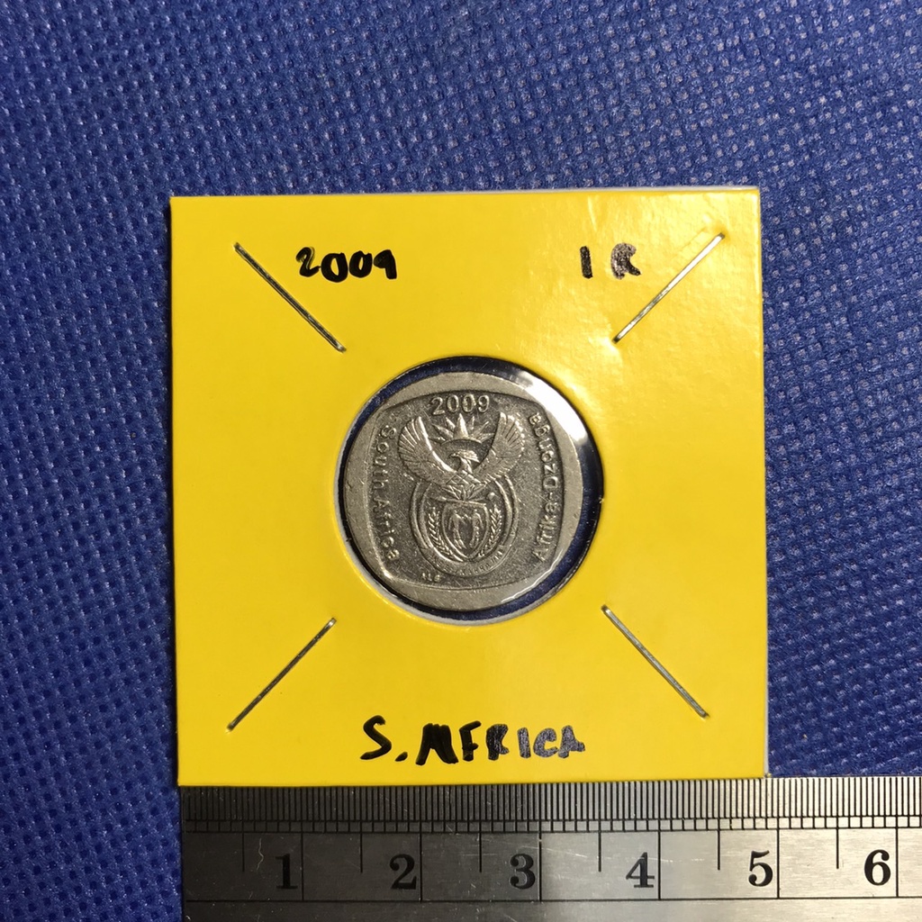 เหรียญเก่า14897-ปี2009-south-africa-1-rand-หายาก-เหรียญสะสม-เหรียญต่างประเทศ