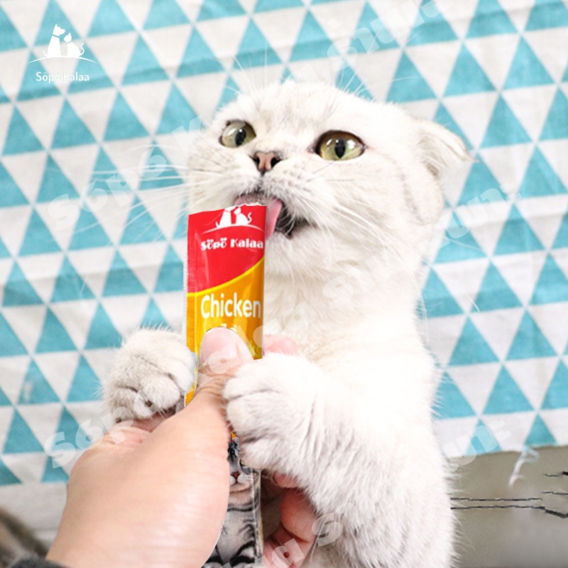 รูปภาพของSp Kalaa ขนมเเมวเลีย 15g มีให้เลือก5รส cat snack stick อาหารแมว แมวเลีย อาหารแมวเลียลองเช็คราคา