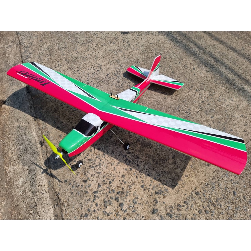 ราคาและรีวิวเครื่องบินโฟม+ไม้ Trainer 1.2เมตร (ไม่รวม แบต รีซีฟ รีโมท เครื่องชาร์จ) เครื่องบินบังคับ RC