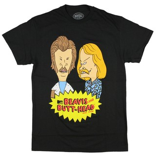 เสื้อยืด พิมพ์ลาย MtvS Beavis And -Head Seventies Mustaches สําหรับผู้ชายสามารถปรับแต่งได้