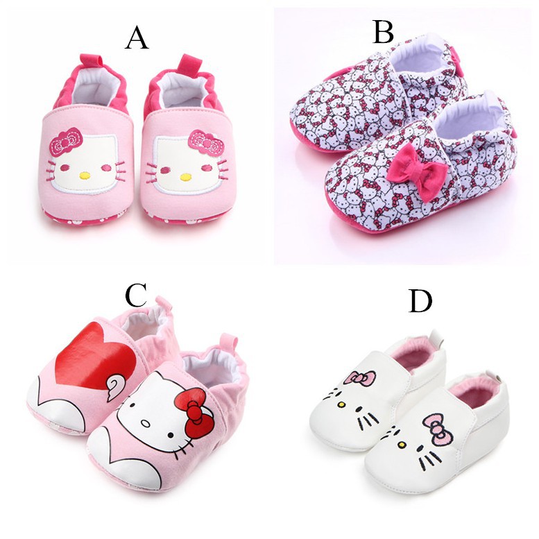ภาพหน้าปกสินค้าHello Kitty Newborn Baby Cartoon Baby Shoes 0-1.5 Years Old จากร้าน perfect1.th บน Shopee