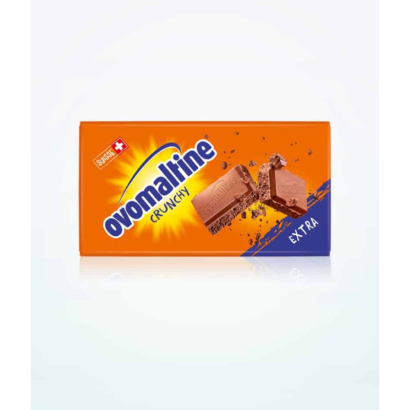 Ovomaltine Crunchy Chocolate Bar (แผ่นใหญ่)มี 2 ขนาด 3 รส exp.25/05/24