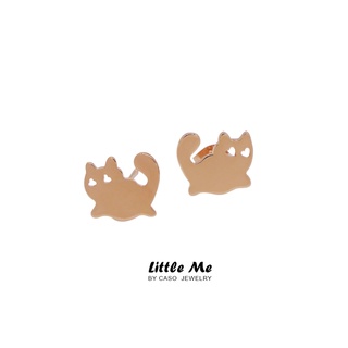 Little Me by CASO jewelry ต่างหูแมวจิ๋ว สีทอง / สีชมพู สินค้าทำมือ ของขวัญสำหรับเธอ