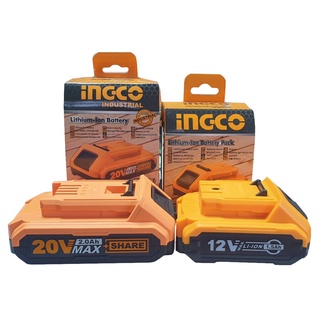 INGCO แบตเตอรี่ลิเธียมไอออน INGCO 12V 1.5 ah 20V 2 แอมป์ 20V 4 แอมป์  แบต Total แบตเตอรี่