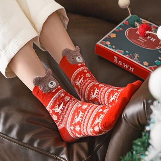 ภาพหน้าปกสินค้าถุงเท้าผ้าฝ้ายลายการ์ตูนคริสต์มาส ที่เกี่ยวข้อง