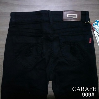 กางเกงยีนส์ CARAFE รุ่น 909# (สีดำ) กางเกงยีนส์ กางเกงยีนส์ผู้หญิง กางเกงยีนส์เข้ารูป กางเกงยีนส์ขายาว กางเกงยีนส์ขาเดฟ