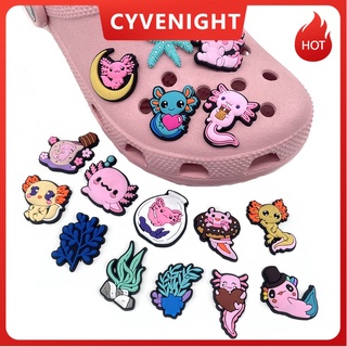 จี้การ์ตูน Salamander Graffiti น่ารัก 16 แบบ สําหรับตกแต่งรองเท้า Crocs