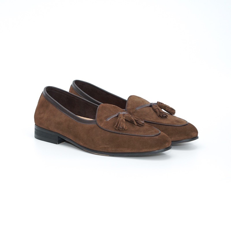 ภาพหน้าปกสินค้าJulietta - Tassel Belgian Loafer Unlined in Brown รองเท้าหนัง Juliettabkk