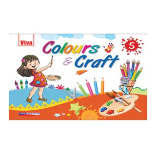 DKTODAY หนังสือ COLOURS &amp; CRAFT - 5 - WITH MATERIAL (VIVA BOOKS)
