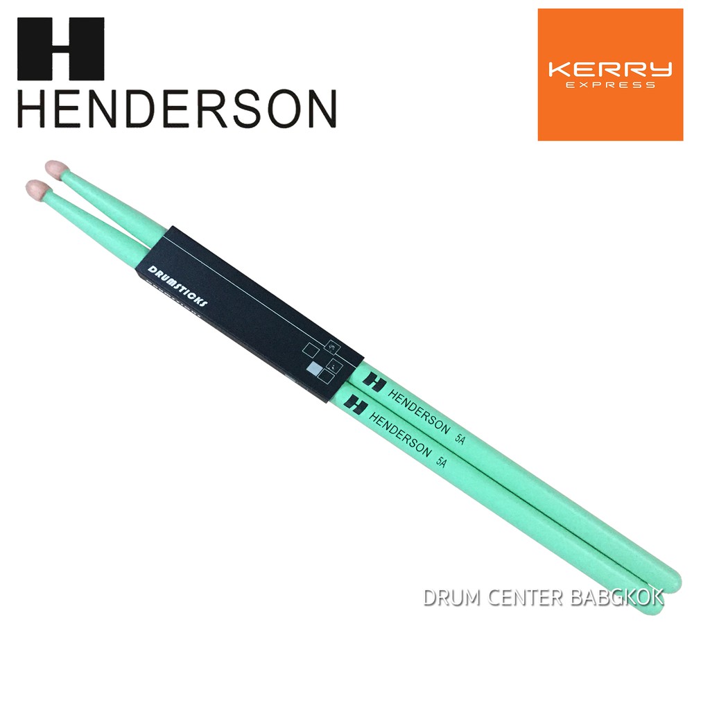 henderson-ไม้กลองสีเขียว-ไซส์-5a